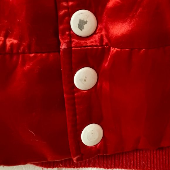 Vintage ESPN Pyramid Red Satin Bomber Jacket Size Medium (Unisex) - Picture 5 of 16